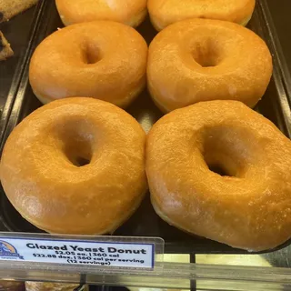 Glazed Yeast Donut with Chocolate Center