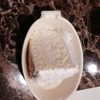 Slice of Haupia Cake