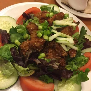 Korean Fried Chicken Salad