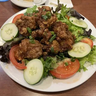 Korean Fried Chicken Salad