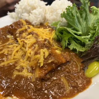 Chili Burrito Plate