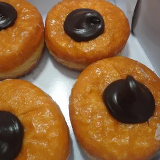 Glazed Yeast Donut with Chocolate Center