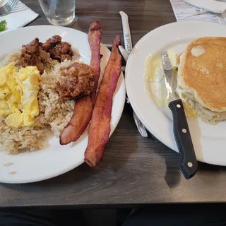 Korean Fried Chicken Breakfast