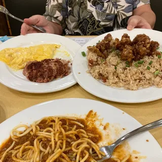 Korean Fried Chicken Breakfast