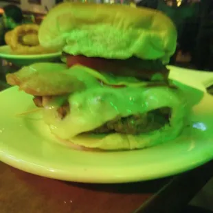 Girth burger with swiss