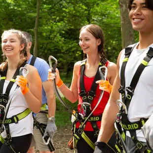 Getting instruction before we climb