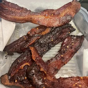 Billionaire burnt bacon