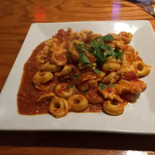 Cheese tortellini with chicken...great meal