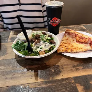 Pizza+Salad+Drink Combo meal. They make it super easy to order.