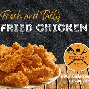 chicken wings and fried chicken