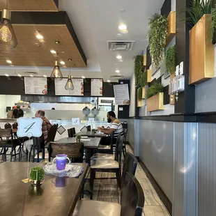 the interior of a restaurant