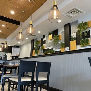 the interior of a restaurant