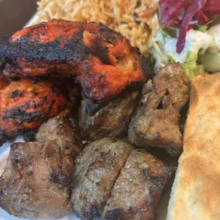 Lamb & Chicken Kabob Combo