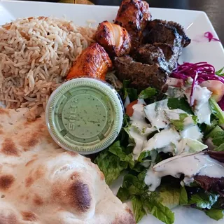 Lamb & Beef Kabob Combo