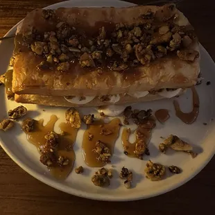 Baklava cheesecake, it is delicious but does not taste like cheesecake. It's still 10/10