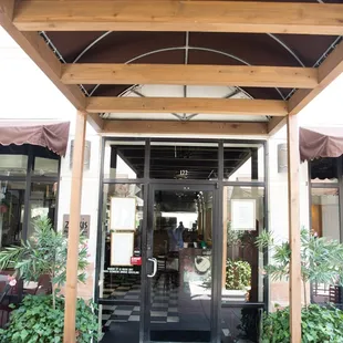 outside