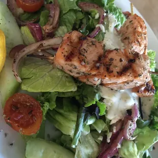 Salmon Salad with Ziziki's Sauce