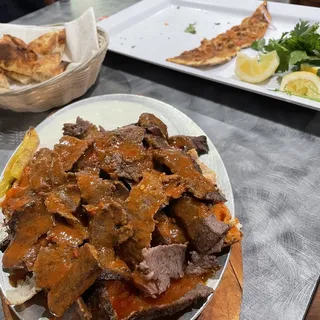 Doner Iskender Kebab Platter