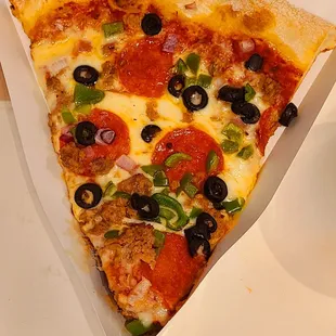 Slice of Supreme Pizza
