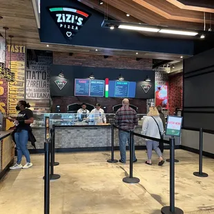 customers waiting in line