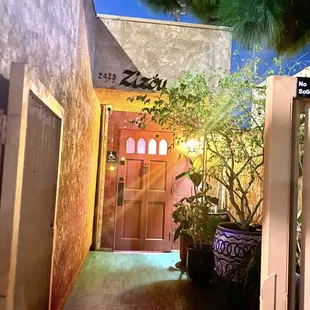 Outside