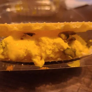 an ice cream sandwich in a plastic container