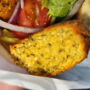 Falafel inside
