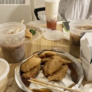 锅包肉 酸菜炖粉条