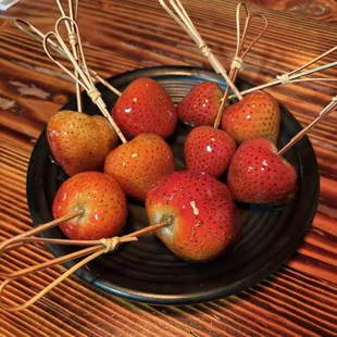 The dessert if you are first time customers and pay in cash. This big plate for 3 people was a lot!