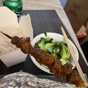 K2.Lamb kebab (L) K1.Beef Kebab (L) . Don't come here. Each of this is $4