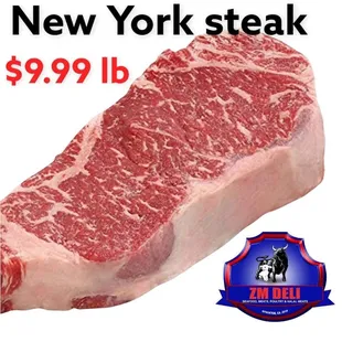 new york steak $ 9 99 lb