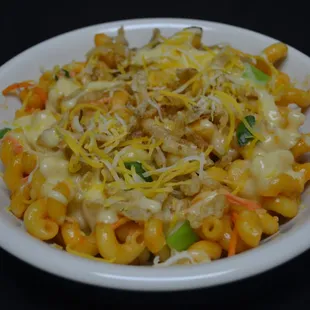 Buffalo chicken mac and cheese