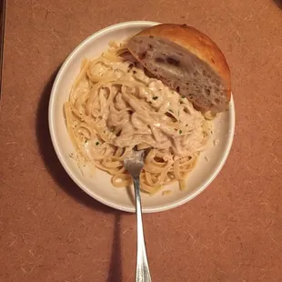 I always tell myself I'll try something new, but the Alfredo pulls me back in...