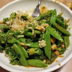 Z'Thai Stir Fry, sans carrots.