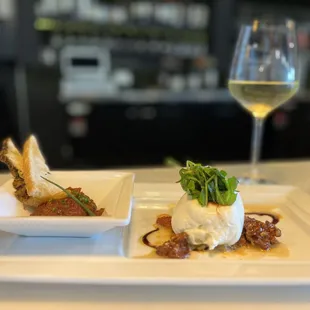 Buratta and Chardonnay