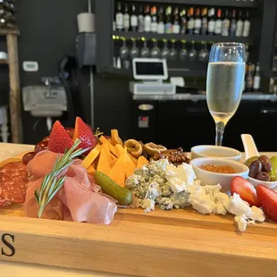Charcuterie and Prosecco