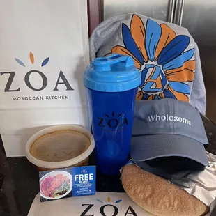 Buy any food items and get a gift card for a free bowl and ZOA swag