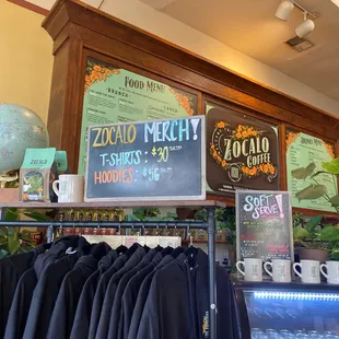Merch &amp; Menu