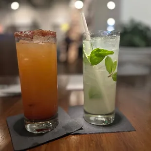 mangonada &apos;on the rock&apos; and zócalo mojito so good!