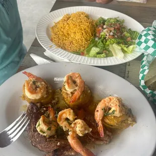 Mofongo Ribeye Surf and turf