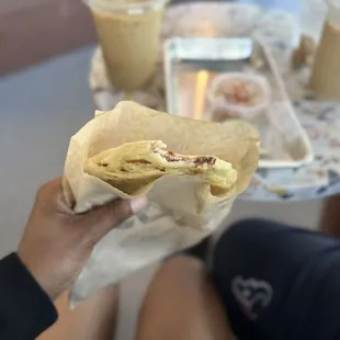 Papusa with non-existent chicken (good flavor tho)