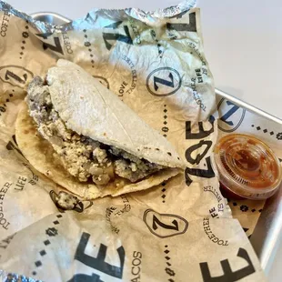 Steak taco