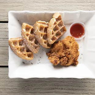 fried chicken and waffles