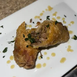 Philly steak egg rolls