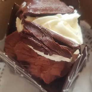 Chocolate mousse slice