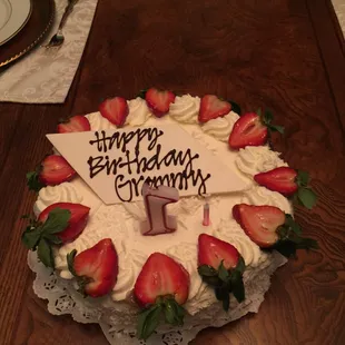 Zoe&apos;s Bakery White Chocolate Strawberry Shortcake! Absolutely beautiful and even more delicious!