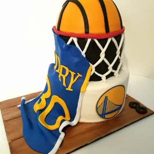 a basketball cake