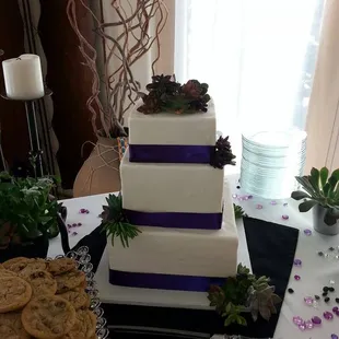 a wedding cake