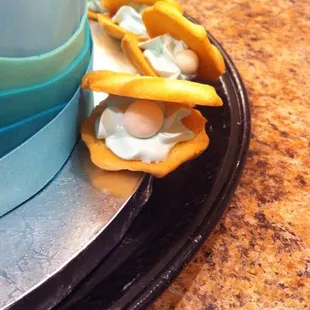 a cupcake on a plate