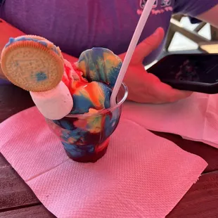 a person sitting at a table